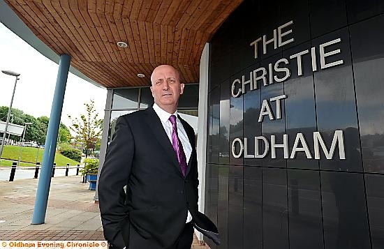 Chronicle managing editor David Whaley at The Christie in Oldham