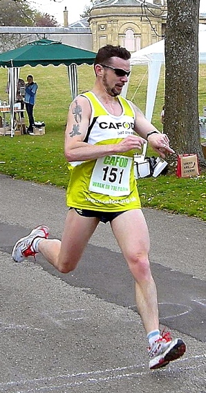 marathon winner Mick Flatley pictured at a 5k race in Heaton Park last year