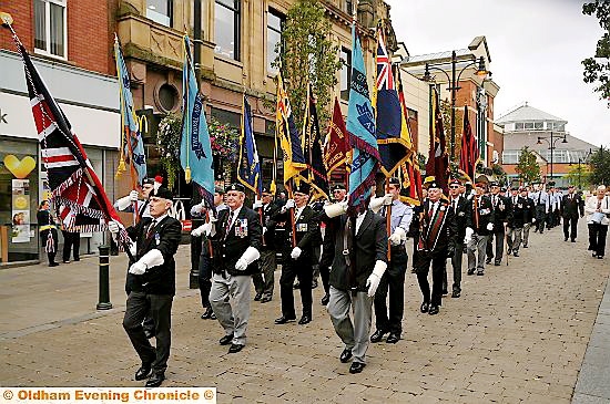 RAFA Battle of Britain Parade through Oldham. 