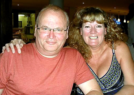 BEST friends: Ian Hurst died tragically in July but his wife Therese has continued her fundraising efforts in his memory