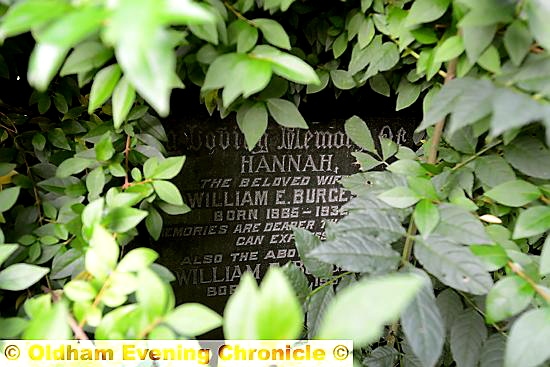 AN overgrown grave at Greenacres Cemetery.