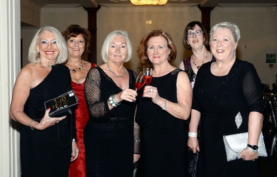 Pictured at the centenary ball: (l-r), Pat Leeson, Sandra Furlong, Charlotte Colman, Tricia Leigh, Liz Headon and Rose Cantwell