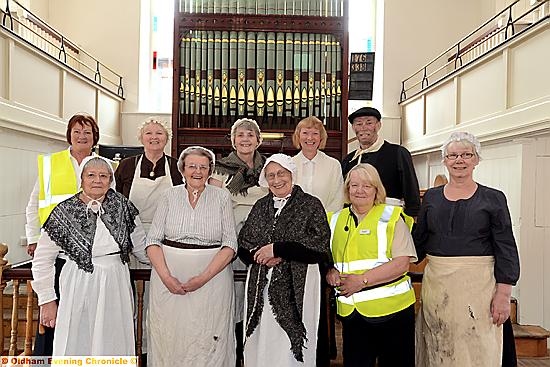Some of the proud volunteers, the chapel guides.