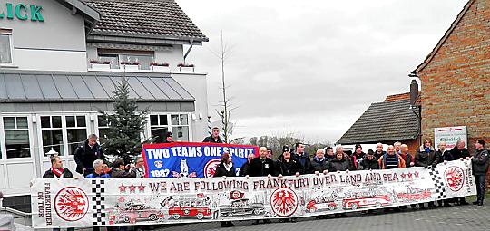 Frankfurt and Latics fans on one of many meetings