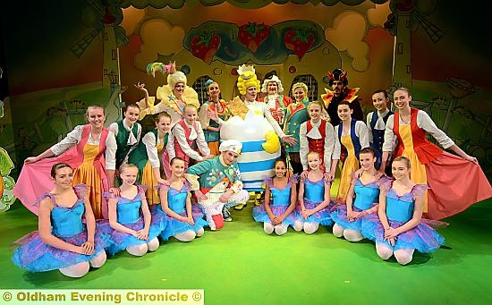 Dress rehearsal for Oldham Coliseum pantomime 