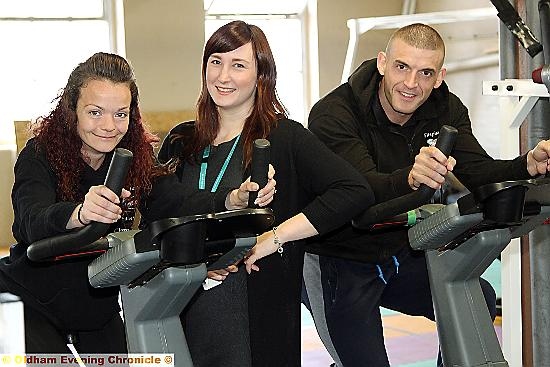 FITSPIRATION'S Clare Davies (left) and Kevin Davies with Ingeus key worker Steph Bartle (centre)