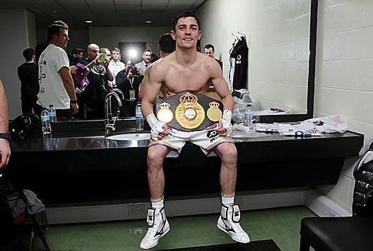 ANTHONY CROLLA CELEBRATES IN THE DRESSING ROOM