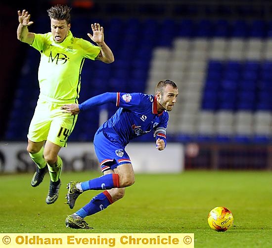 Liam Kelly shows the application lacking in some of his team-mates.