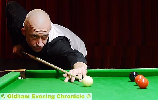 NEARLY BUT NOT QUITE: Michael Wild was in good form but lost to John Higgins