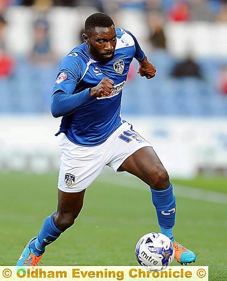 JABO IBEHRE . . . “does a certain job for us,” says Athletic boss Lee Johnson.