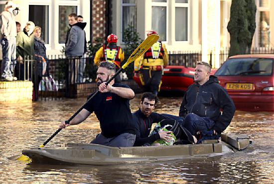 FLOODS devastated Cumbrian towns and villages