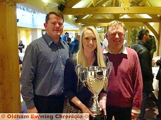 WINNERS from Ryder and Dutton: l-r Lee Whitehead, Vicky Hindle and Richard Powell