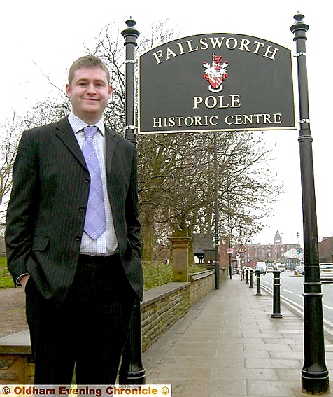 Jim McMahon and the entry point to his adopted home of Failsworth