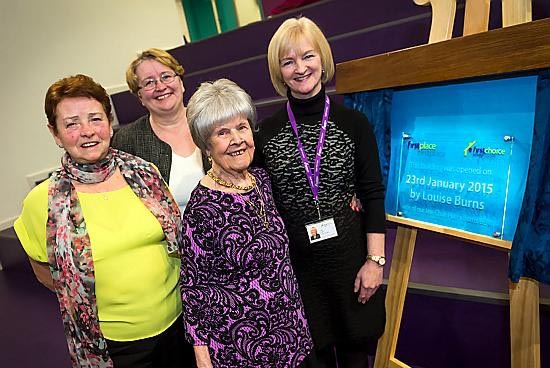 PICTURED at the official opening ceremony are (from the left) Bernie Callaghan, Councillor Jean Stretton, Louise Burns and Cath Green