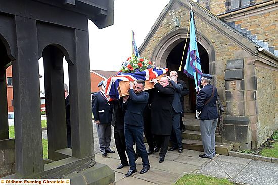 Louis’ coffin is taken from the church