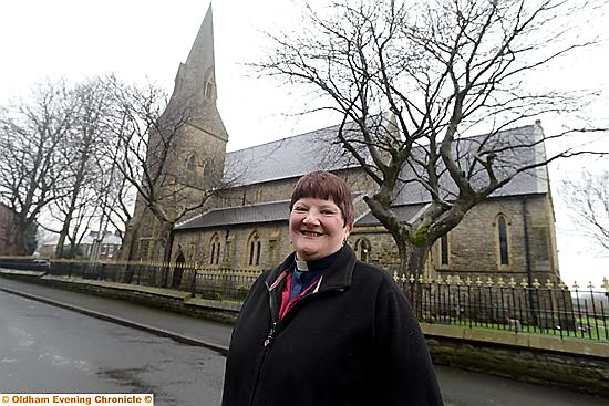 St James Parish Church: the Rev Lynne Connolly is delighted at new grant.
