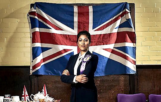 ACTRESS Priyanga Burford who plays Deepa Kaur, UKIP’s only Asian woman MP, in the Channel 4 docudrama “UKIP: The First 100 Days 