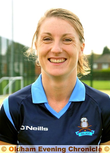 LESLEY BEDDOW . . . resolute in defence for Oldham.