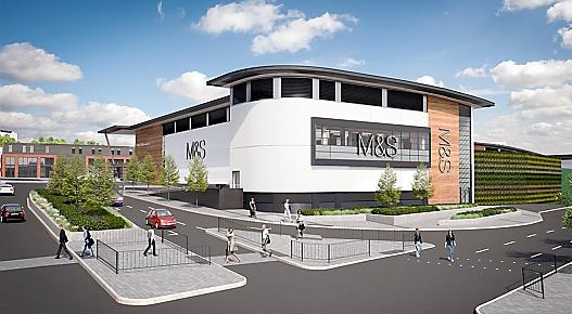 An artist’s impression of the Marks and Spencer store
