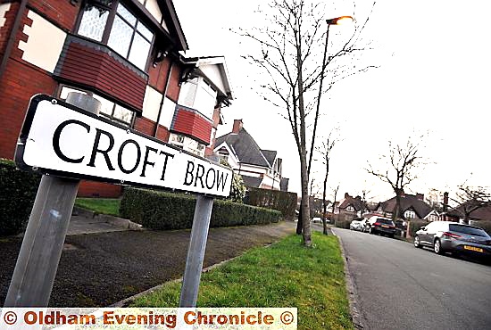 CROFT BROW: Burglars struck while the girl was alone in the house.