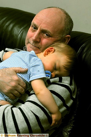 Robert Parkisson and his grandson Zac. 