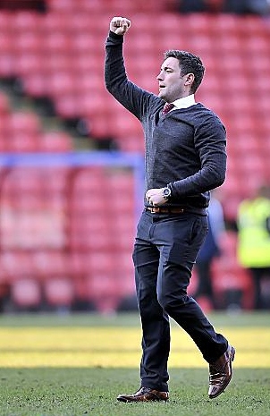 TRIUMPHANT: Lee Johnson's return to SportsDirect.com Park was a successful one.