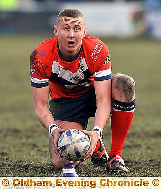 jamie dallimore: the former Oldham RL stand-off is a key man in midfield for North Wales Crusaders.