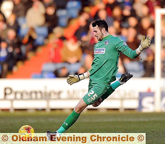 JAKE KEAN . . . played a vital role as Athletic regained winning form at Port Vale.