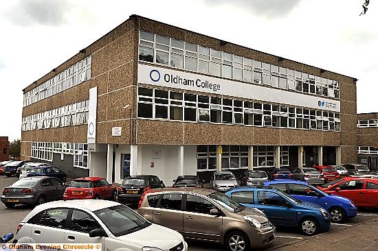 The Oldham College building, formerly Grange School - to be demolished