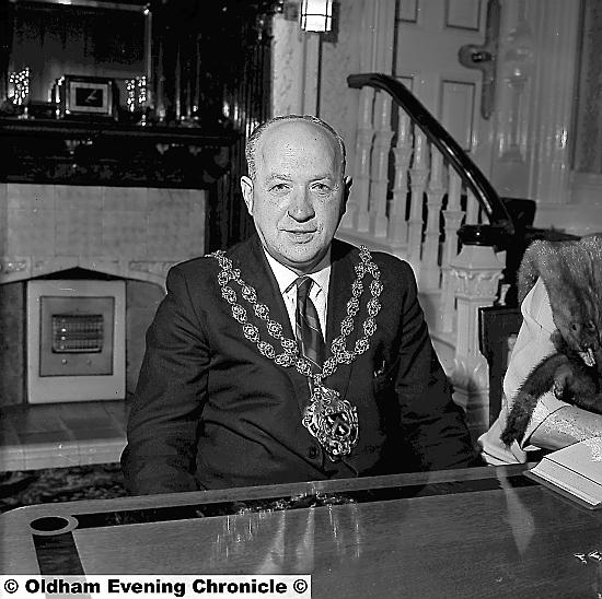 Geoffrey’s father Wilfred, Mayor of Oldham 1965