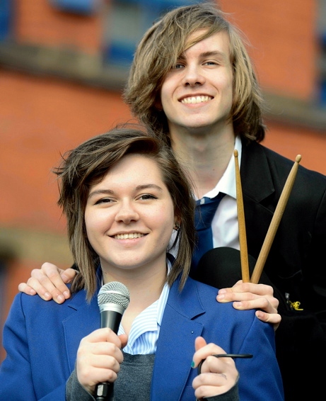 Musical cousins Will Brooks and Roxie Mawdsley 