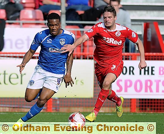LIVEWIRE . . . Dominic Poleon impressed when he came on as a substitute at Crawley.
