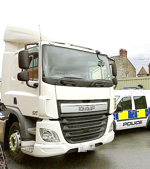 UNDERCOVER . . . the lorry targeting motorway menaces