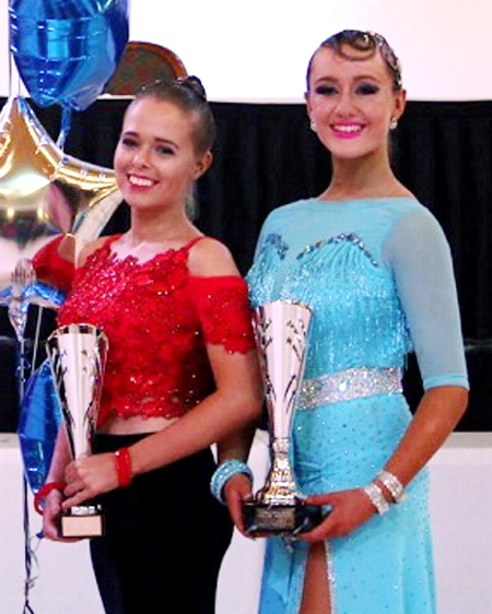 WINNER: Emily McGowan (right) and Shannon Royal