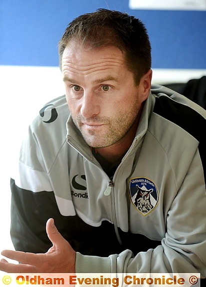 New manager Darren Kelly: commitment got him the gig.