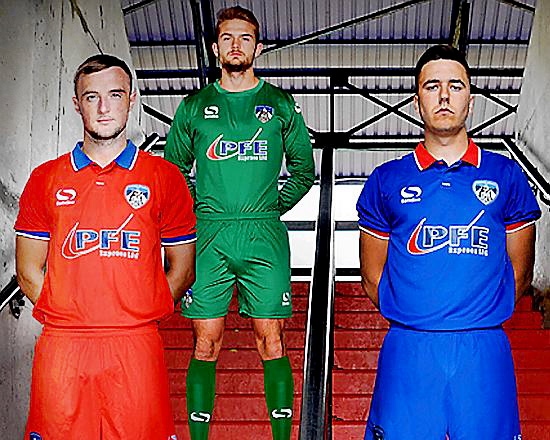 THEN and now: (l-r) Carl Winchester, Joel Coleman and Rhys Turner in the new strip.