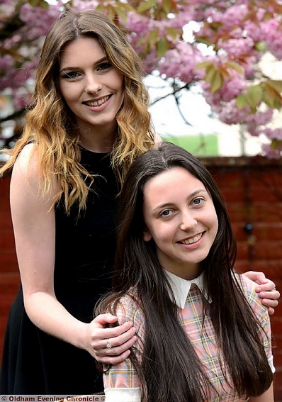 WISHING each other the best of luck: friends Bethany Allt and Codie Walker are both through to the Miss Manchester finals