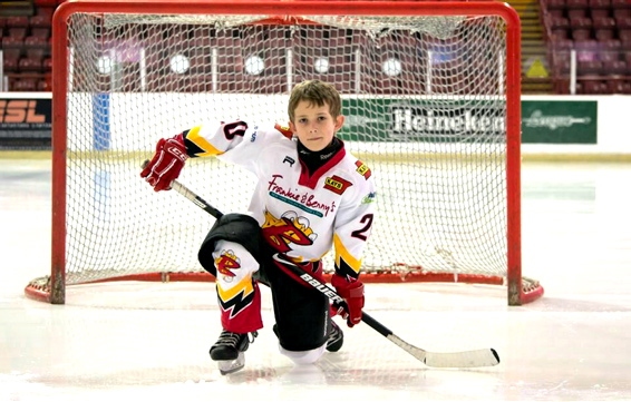 Lucas Vince is doing a sponsored cycle ride in tribute to his ice-hockey mentor