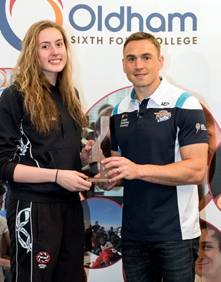Amy Clinton and Kevin Sinfield.