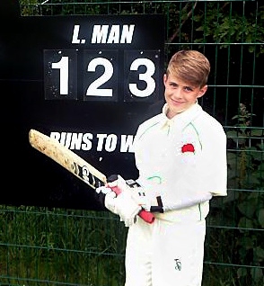 AS EASY AS 1-2-3: Daniel Stock looks to have a bright cricketing future.