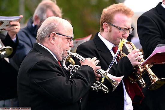Belle Vue Brass Band at the Scouthead contest. 