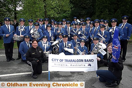 THEY came a long way: contest stars Traralgon Band from Australia