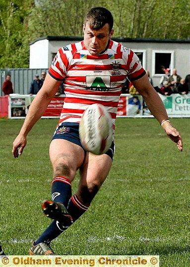 LEWIS PALFREY . . . scored a try and kicked two goals.