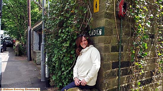 LOO venture: Caroline Metcalfe at the Greenfield WC she plans to turn into a cafe