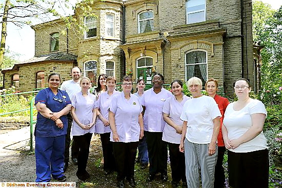Staff at Coppice Care Home - our latest Prode in Oldham nominees