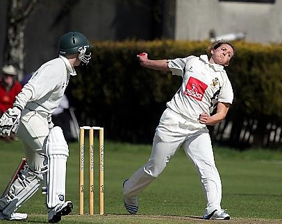 CROSS FIRE . . . bowler Kate, pictured in action for Heywood, is heading Down Under this winter.