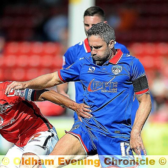 OFF THE BENCH: David Dunn appeared as Athletic tried to grab a winning goal.