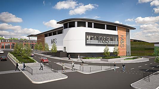 A NEW artist’s impression of the Marks and Spencer Princess Gate store
