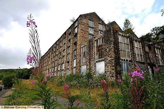 The derelict Bailey Mill, which closed in 1996