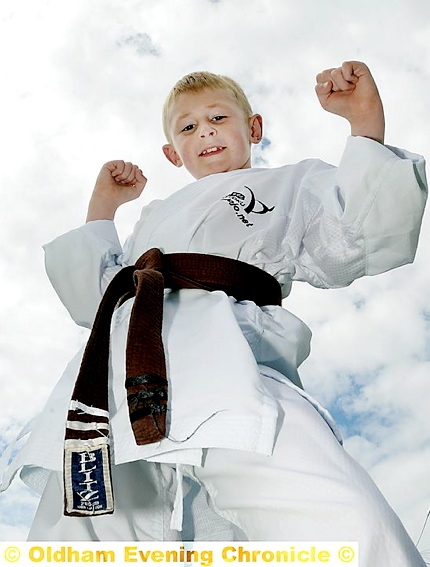 BRIGHT FUTURE: Richard Reygan is set to go far in the sport of karate.